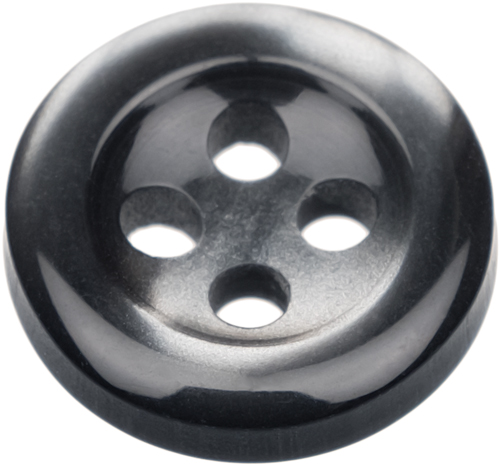 Pack of 12 Smoke Grey 18L 11mm Buttons for Shirts